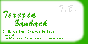 terezia bambach business card